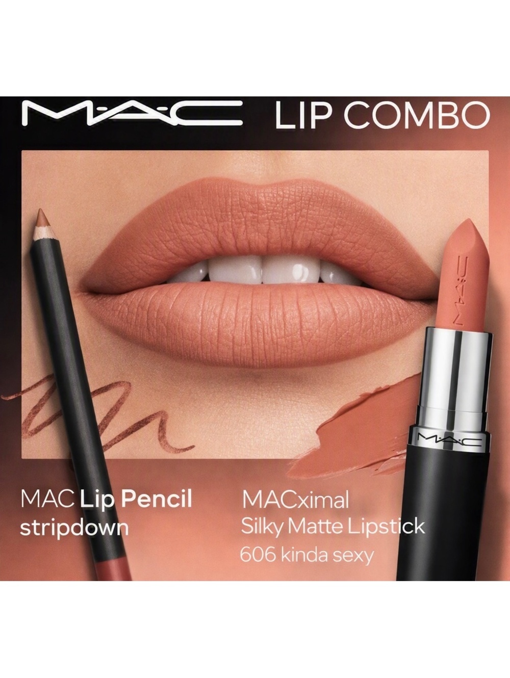 MAC Lip Combo – Stripdown Lip Liner + Kinda Sexy Lipstick | Brand New in Box
